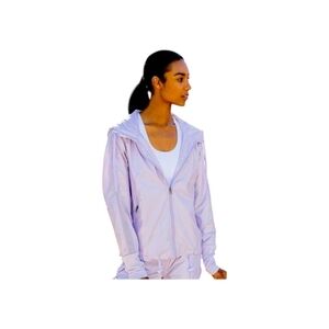 ZYIA NWT Medium Active Irridescent Lilac Lightweight Nylon Athletic Jacket